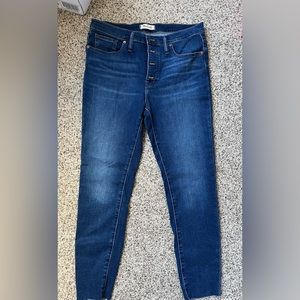 Madewell 9” Mid-Rise Skinny Jeans - NEW - Size 31